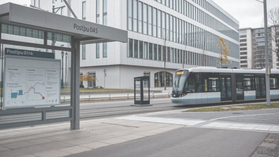 Jakie są najbliższe przystanki tramwajowe do Postępu?